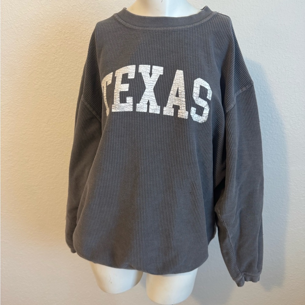 Charcoal Texas Long Sleeve Top